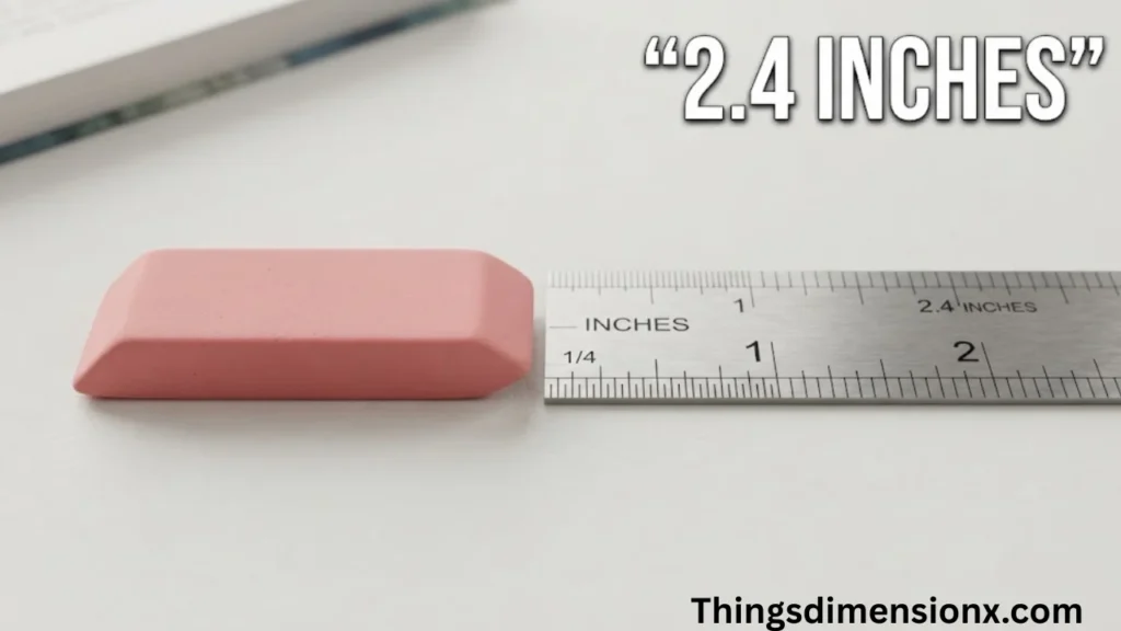2.4 inches Pink Eraser