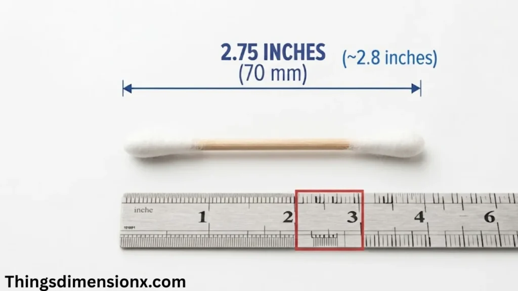 2.75 inches Cotton Swab