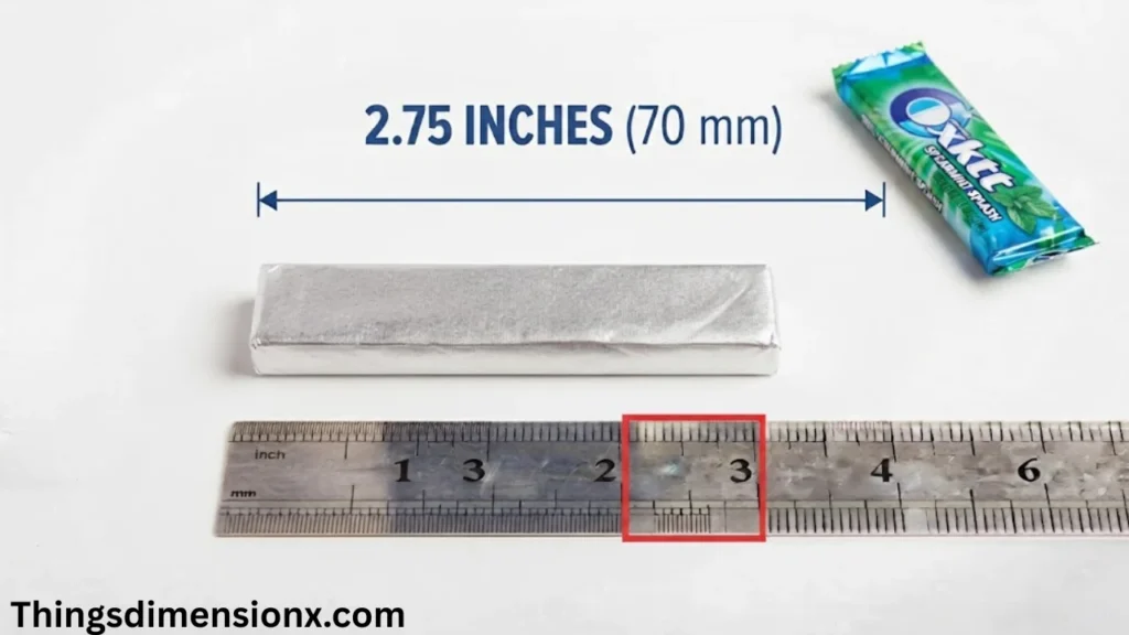 2.75 inches Stick of Chewing Gum