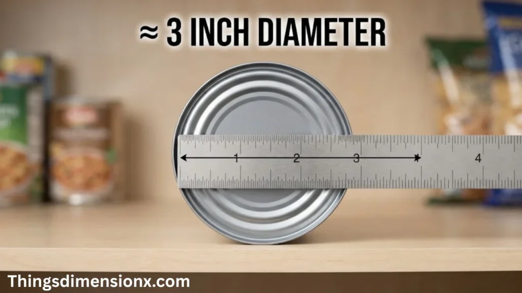 3 inches Soup Can Diameter