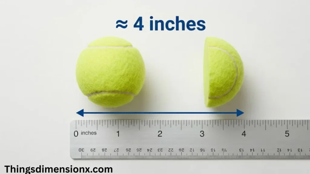 _4 inches Tennis Ball and a Half