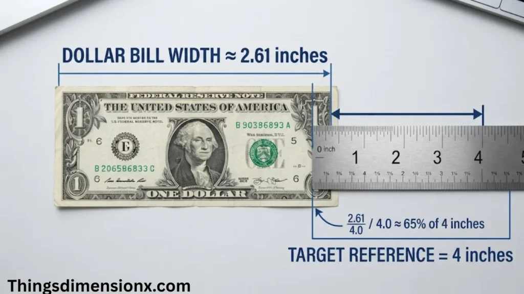 _4 inches US Dollar Bill Width