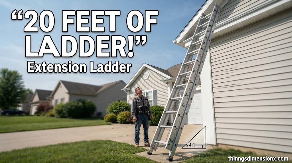 A 20-Foot Extension Ladder