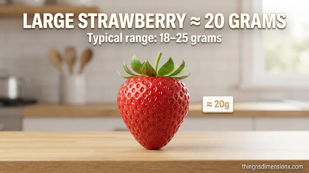 A Large Fresh Strawberry