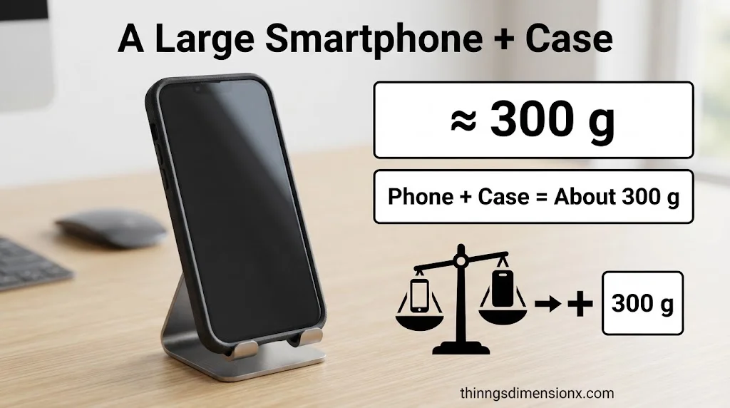A Large Smartphone With Case