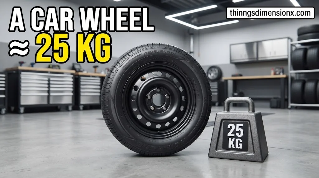 Car Tire and Steel Rim