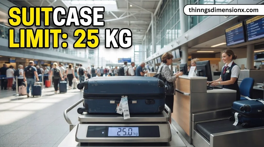 Checked Suitcase