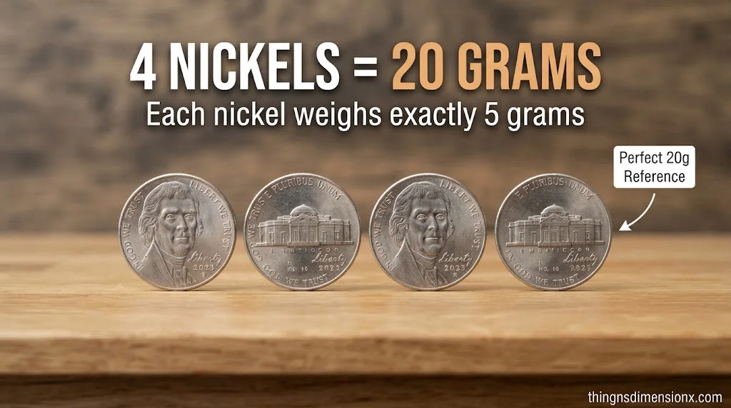 Four U.S. Nickels