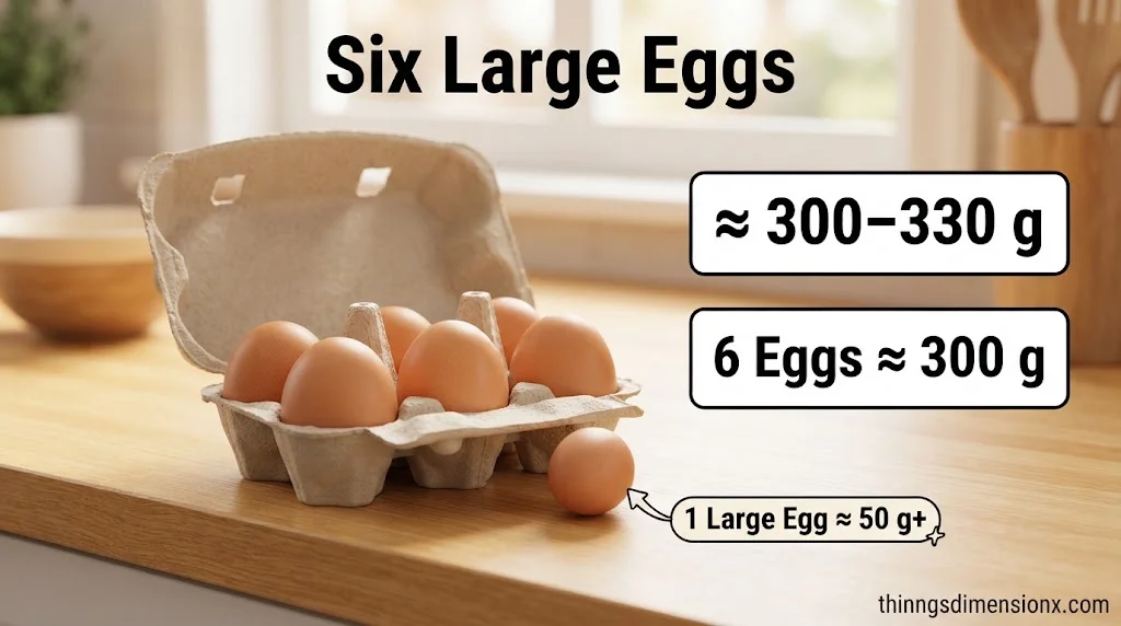 Six Large Eggs