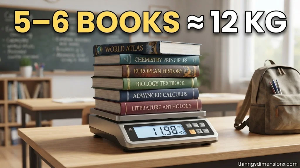 Stack of Hardcover Textbooks