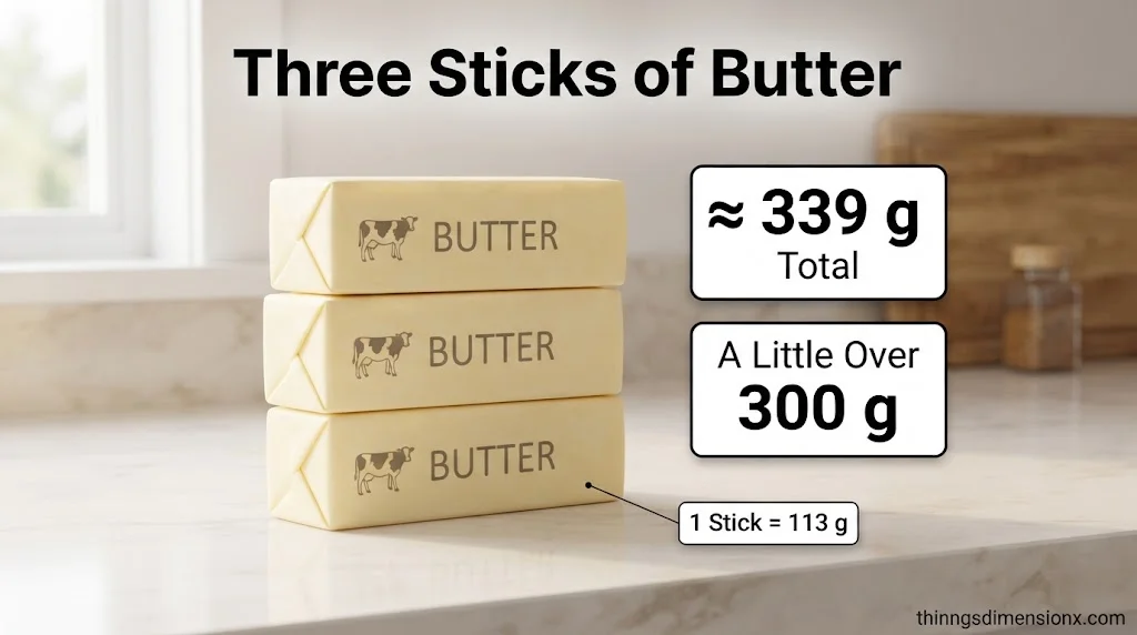 Three Sticks of Butter