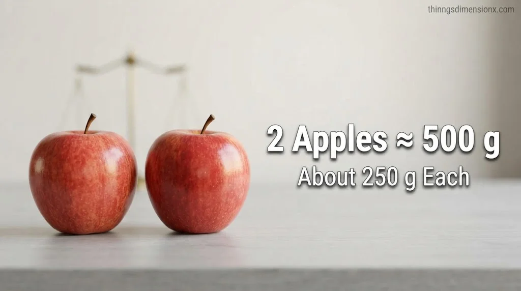 Two Medium Apples