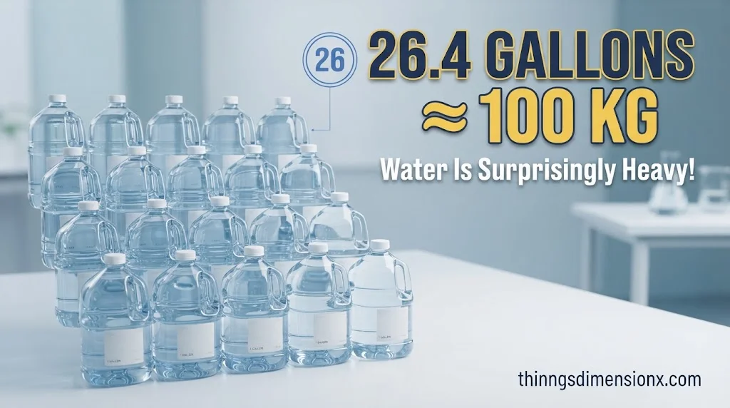 26.4 US Gallons of Water