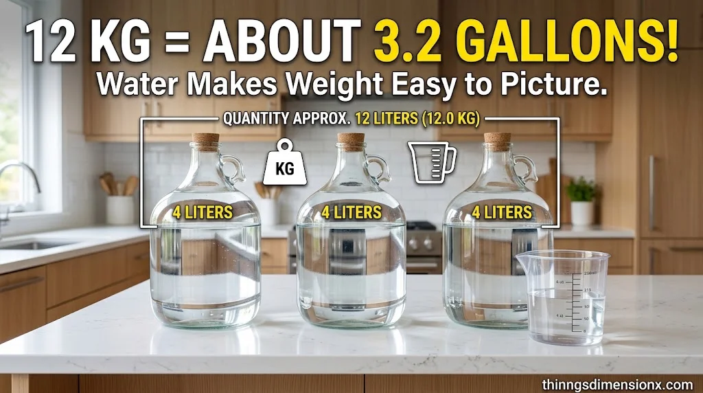 About 3 Gallons of Water