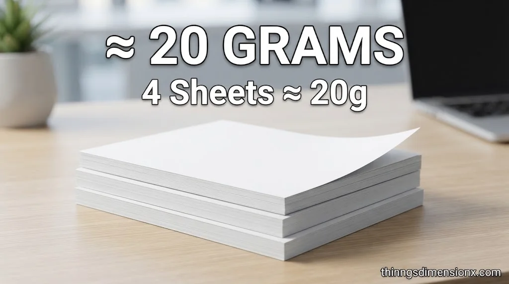 Four Sheets of US Letter Paper