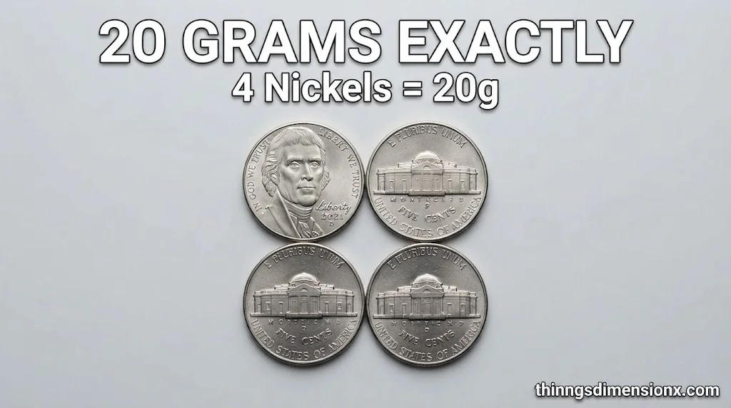 Four US Nickels