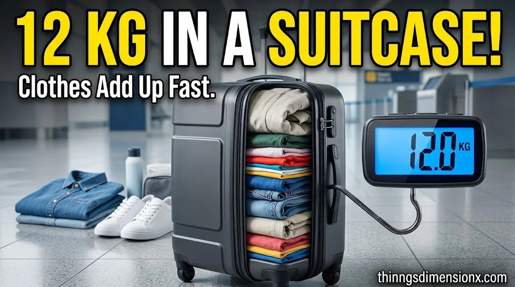 Packed Carry-On Suitcase