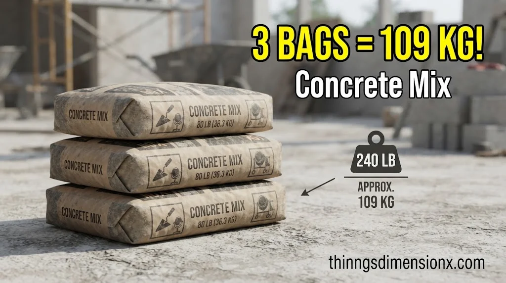 Three Bags of Concrete Mix