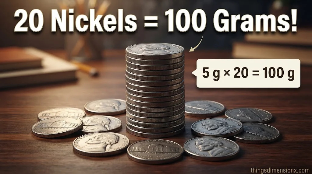 Twenty US Nickels