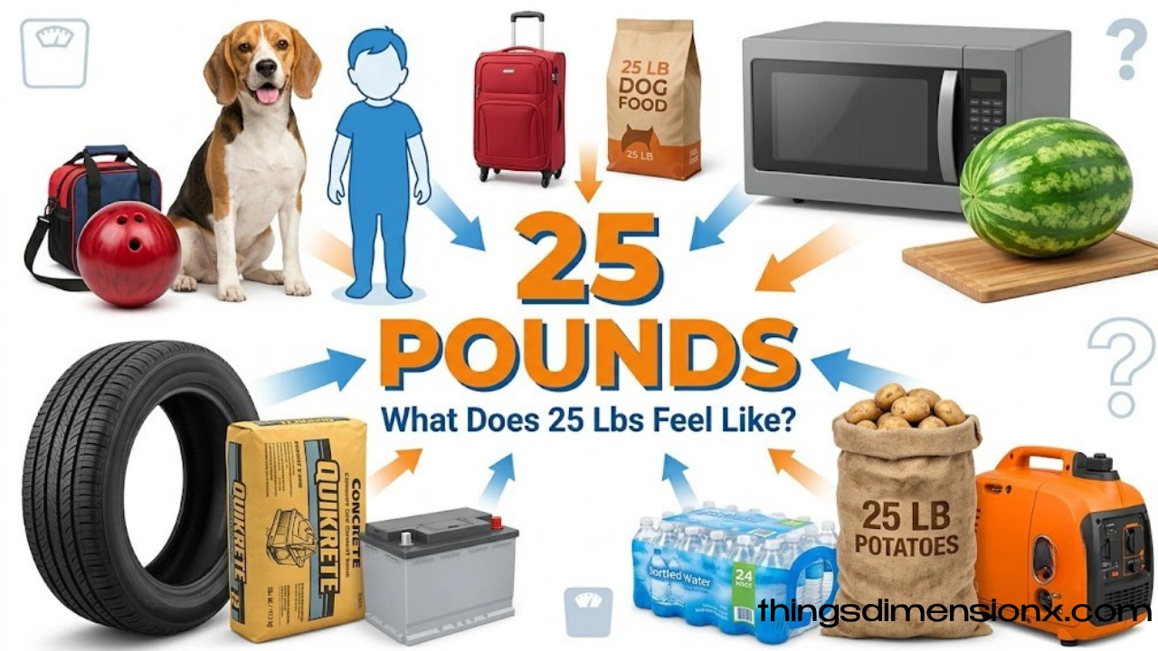 How Heavy Is 25 Pounds? 13 Everyday Items That Weigh About 25 Lbs