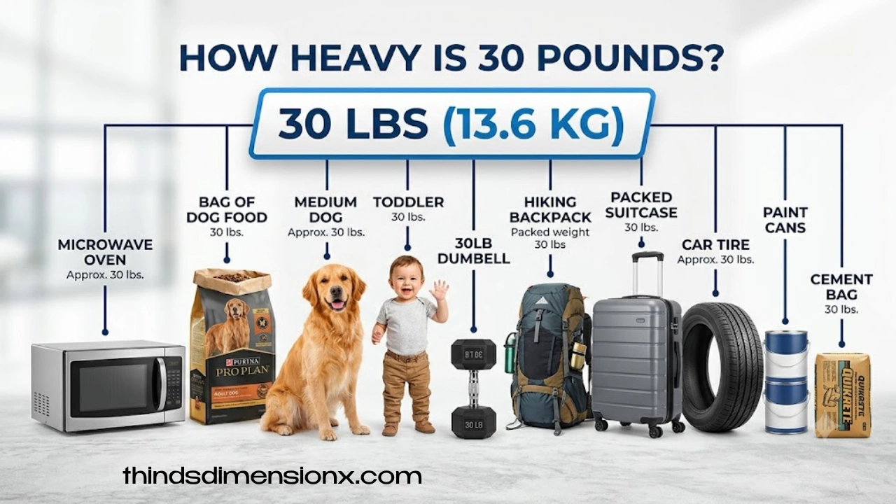 How Heavy Is 30 Pounds? 10 Everyday Items That Weigh About 30 Lbs