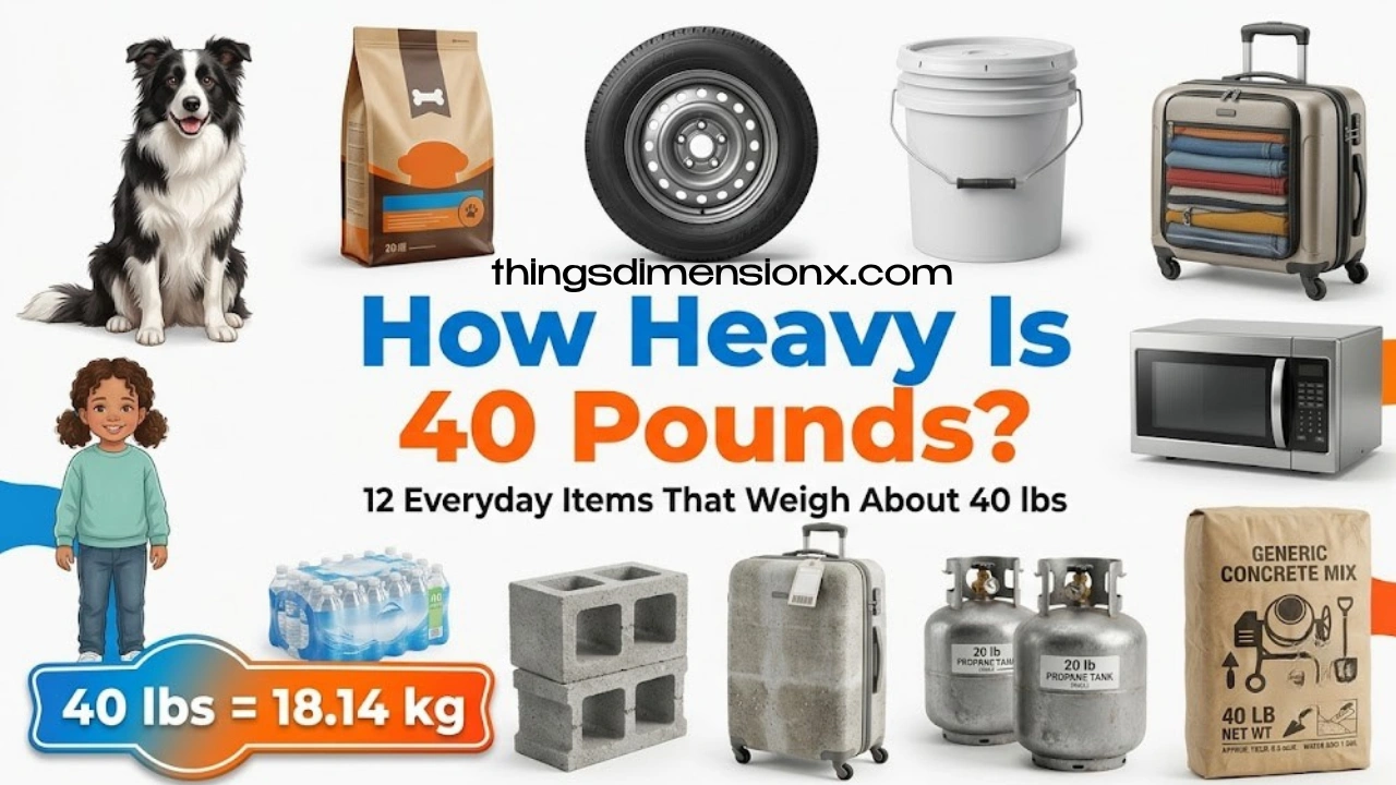 How Heavy Is 40 Pounds? 12 Everyday Items That Weigh About 40 Lbs