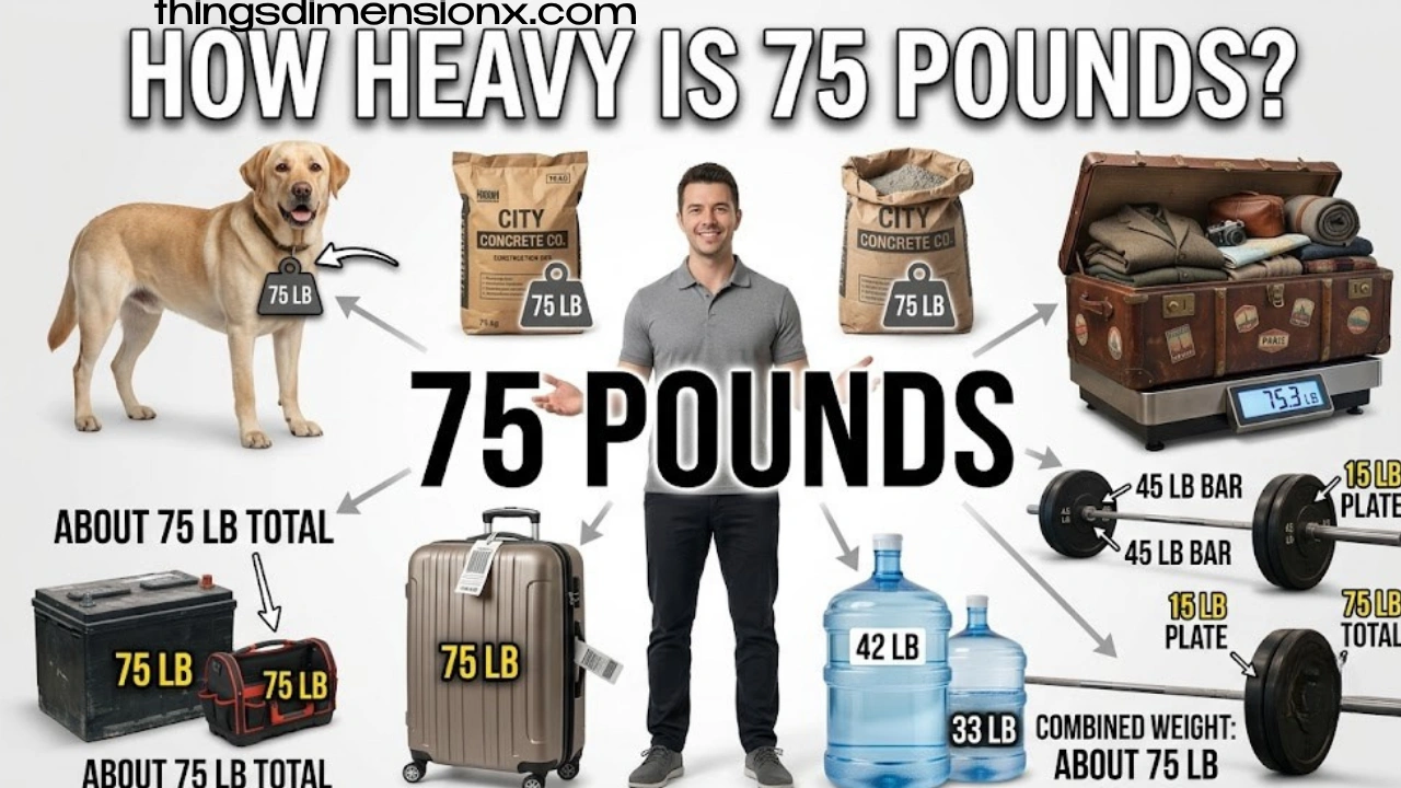 How Heavy Is 75 Pounds? 13 Everyday Items That Weigh About 75 Lbs