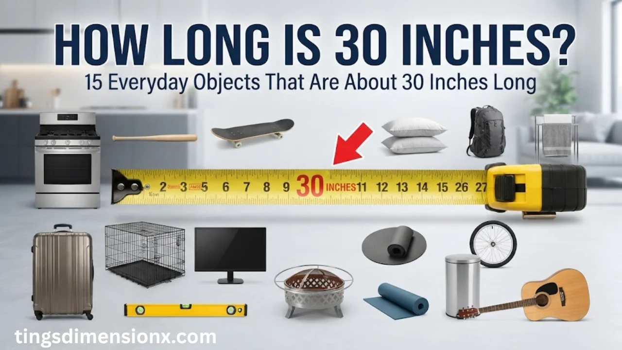 How Long Is 30 Inches? 15 Everyday Objects That Are About 30 Inches Long