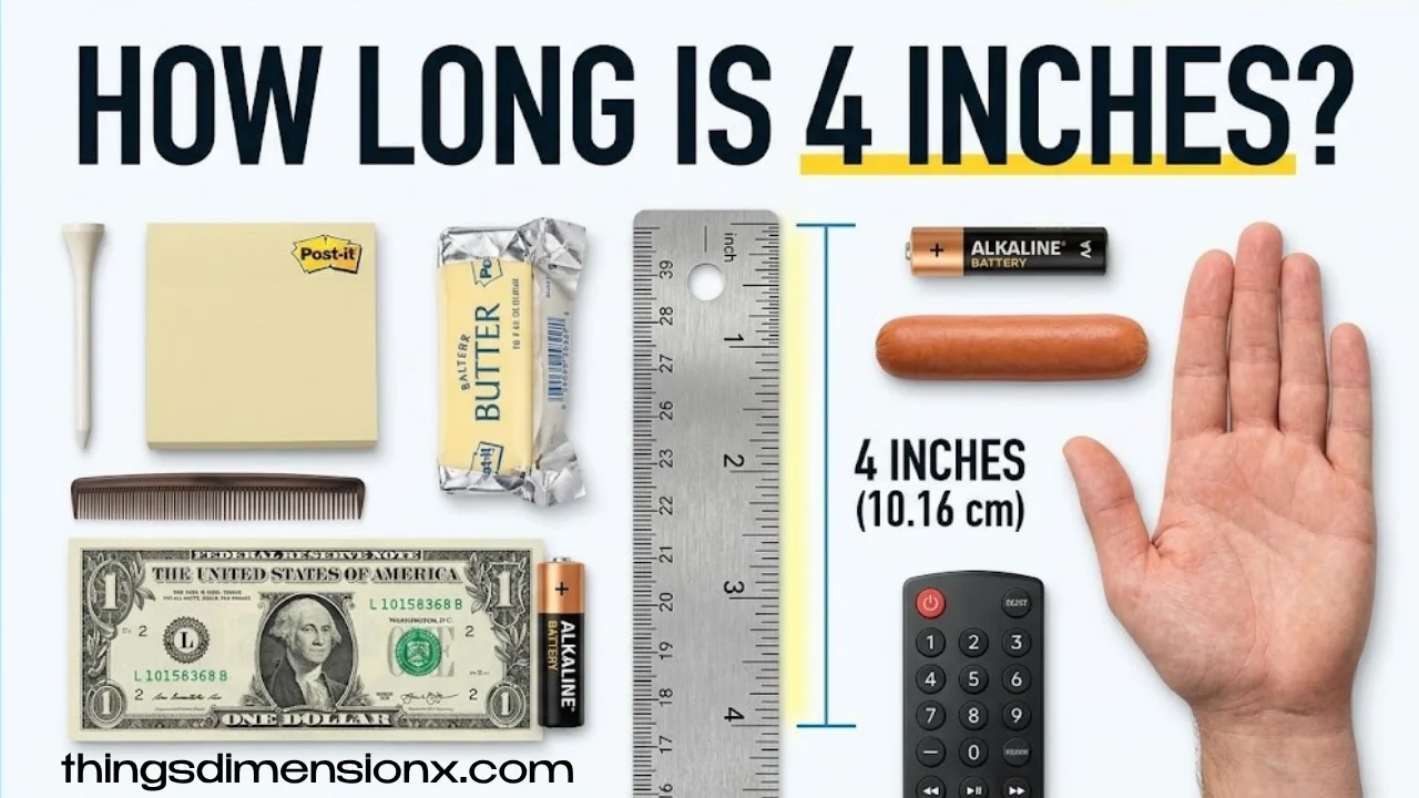 How Long Is 4 Inches? 15 Everyday Objects That Measure About 4 Inches