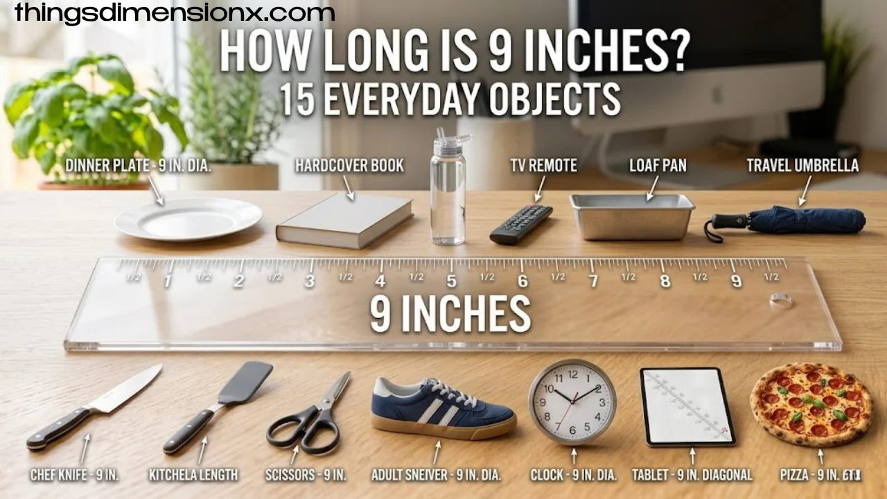 How Long Is 9 Inches? 15 Everyday Objects That Measure About 9 Inches