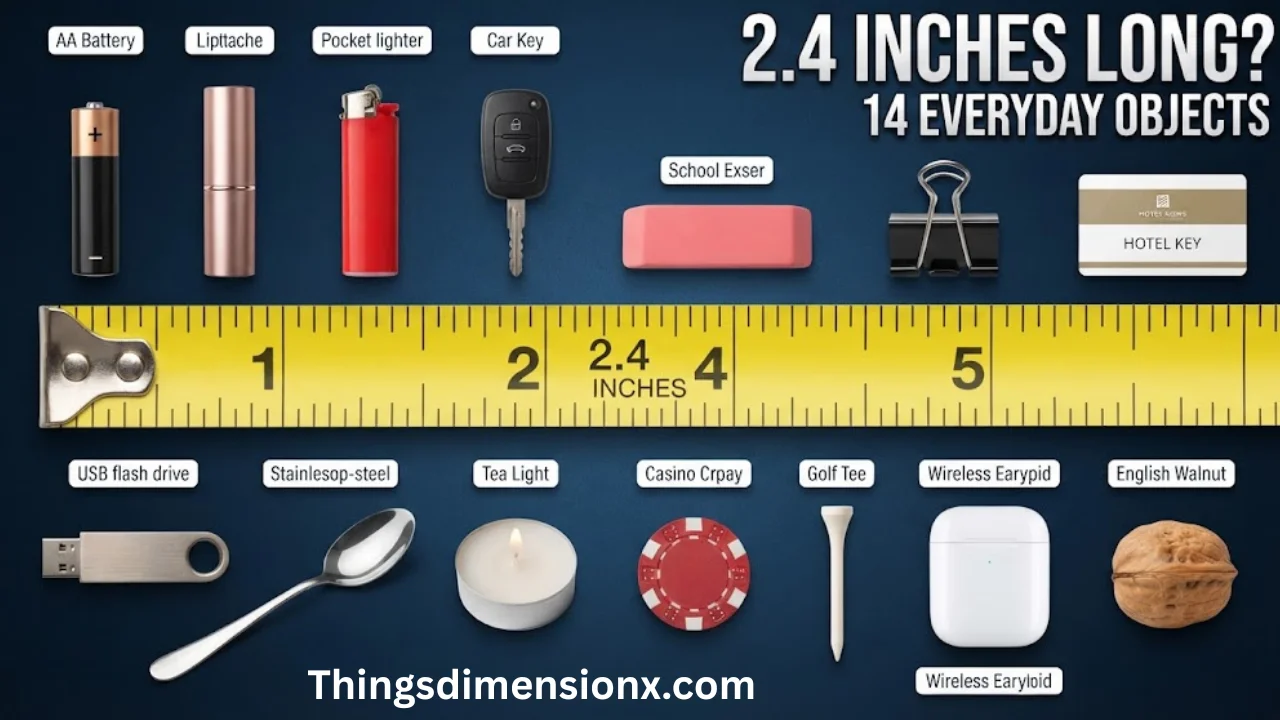 2.4 Inches Long: 14 Everyday Objects That Are About 2.4 Inches Long